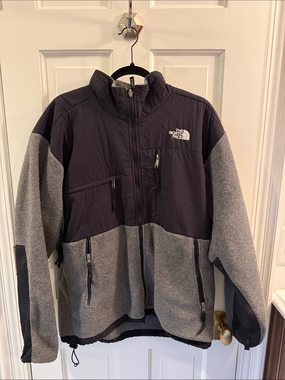 The North Face Men’s Gray and Black Performance Fleece Jacket